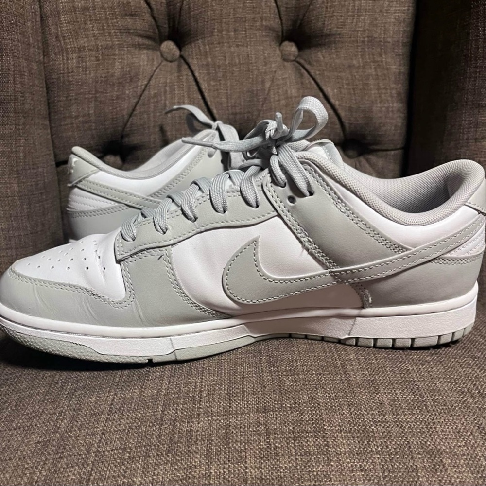 Nike Dunk Low Retro Light Gray and White  Sneakers men's 9.5 - Picture 5 of 11